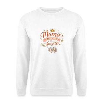 Mamie La Reine De La Famille - Cadeau Mamie - Sweat-shirt Unisexe - blanc - Devant