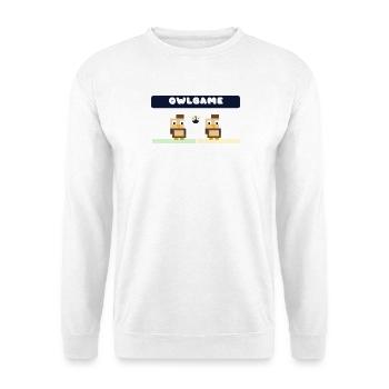 OwlGame Owl Duo Pixel - Unisex Sweatshirt - white - Front