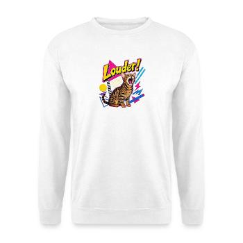 Shrill 90s Memphis Bengal Cat - Unisex Sweatshirt - white - Front