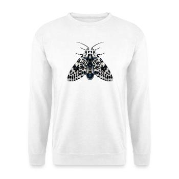 Giant Leopard Moth Hypercompe scribonia Anime - Unisex Sweatshirt - white - Front
