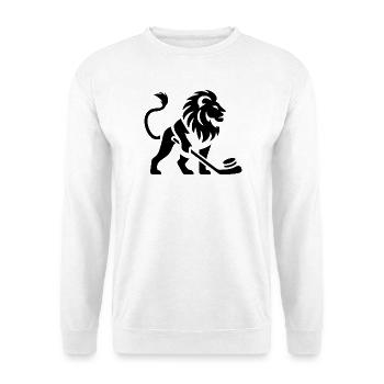 Löwe Eishockey Silhouette - Unisex Sweatshirt - white - Front