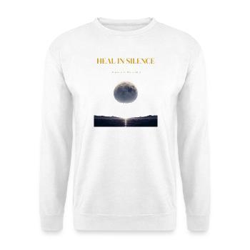 Heal in Silence – Let Peace Do the Talking - Unisex Sweatshirt - white - Front