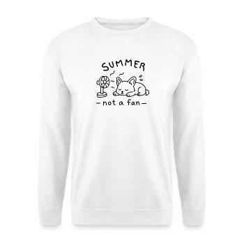 Summer_not_a_fan - Sweat-shirt Unisexe - blanc - Devant