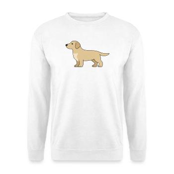 Silhouette délicate du retriever - Sweat-shirt Unisexe - blanc - Devant