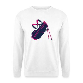 Golf Bag Equipment Icon - Unisex Sweatshirt - white - Front
