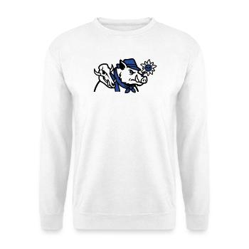 Wild Boar Skull Logo - Unisex Sweatshirt - white - Front