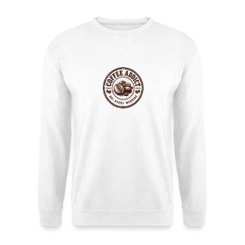 Coffee Addict Est chaque matin – Kaffee - Sweat-shirt Unisexe - blanc - Devant
