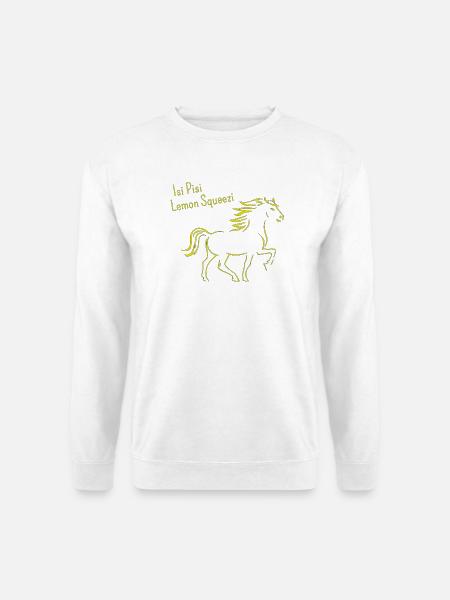 Isi Pisi Lemon Squeezi - Gelb - by Maison Bichon - Unisex Pullover - Weiß