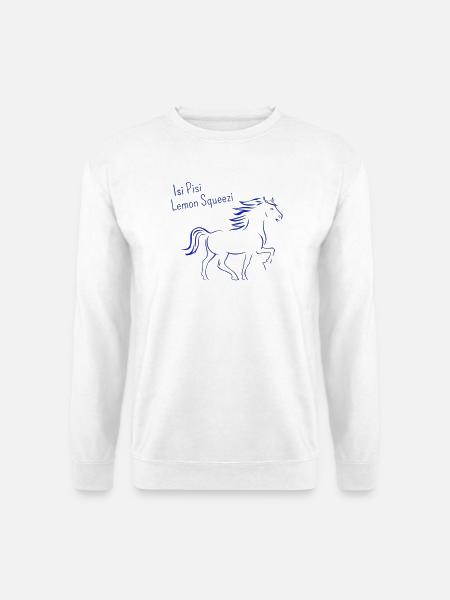 Isi Pisi Lemon Squeezi Blau by Maison Bichon - Unisex Pullover - Weiß