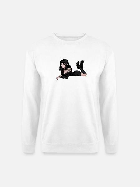 Gothic Pinup Dunkel Eleganz - Unisex Pullover - Weiß