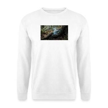 Forest Magic: Glowing Energy Fibers in Tree Roots - Unisex Pullover - Weiß - Vorne