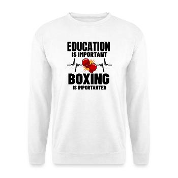 Funny Boxing Gift for Boxer and Boxing Coach - Unisex Sweatshirt - white - Front