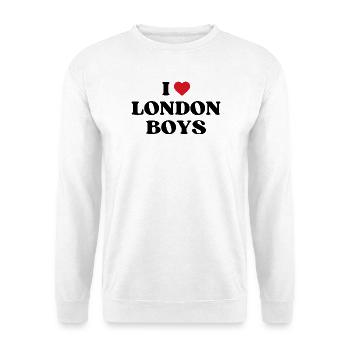I Love London Boys - Spruch - Unisex Sweatshirt - white - Front