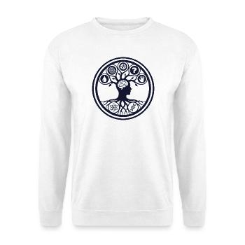Gedankenbaum des Wissens - Unisex Pullover - Weiß - Vorne