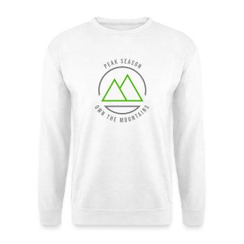 Peak Season Own the Mountains Green/Grey - Unisex Sweatshirt - white - Front