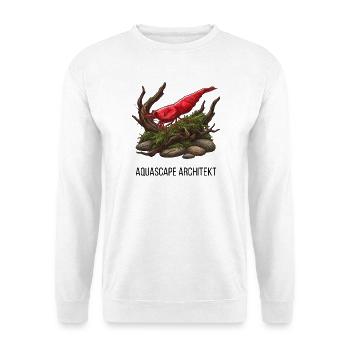 Aquascape Architekt - Red Sakura Garnele - Unisex Pullover - Weiß - Vorne