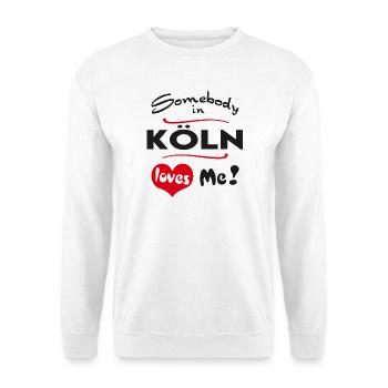 Ville de Cologne T-shirt urbain Ville Heimatliebe - Sweat-shirt Unisexe - blanc - Devant