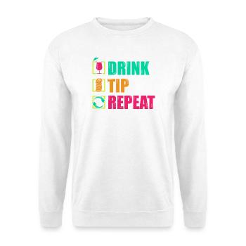 Serveur Barman Barchef - Sweat-shirt Unisexe - blanc - Devant