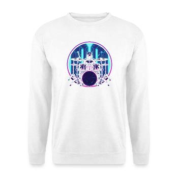 Drummer Steampunk - Unisex Sweatshirt - white - Front