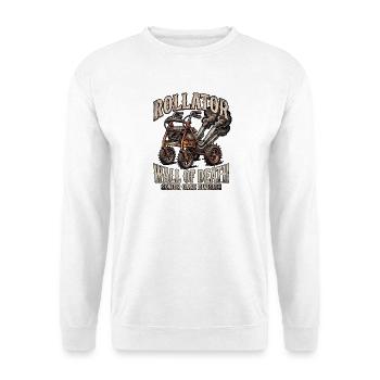 Heavy Metal Rollator - Unisex Pullover - Weiß - Vorne - Alina (178cm) & Michal (187cm)