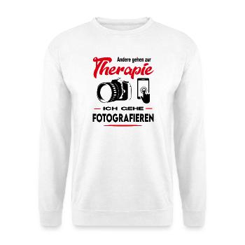 Fotograf Photograph Fotografin Arbeit Beruf - Unisex Pullover - Weiß - Vorne