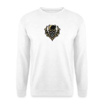 Dragon crown with runic ornaments - Unisex Sweatshirt - white - Front