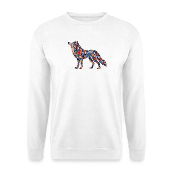 Patchwork Wolf Colors Game - Unisex Sweatshirt - white - Front