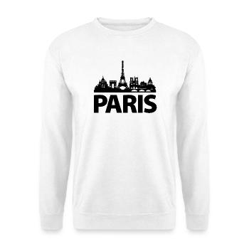 Horizon de Paris - Sweat-shirt Unisexe - blanc - Devant