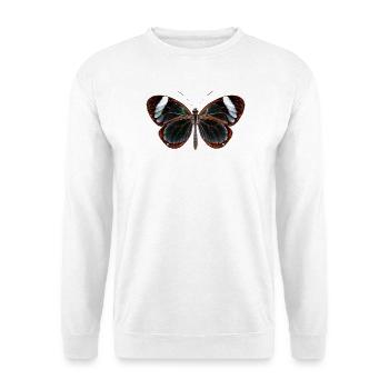 Glasswing Butterfly Greta oto Realistischer Stil - Unisex Pullover - Weiß - Vorne