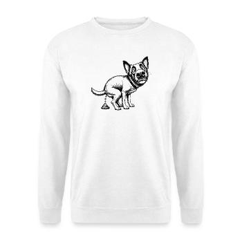 canine - Sweat-shirt Unisexe - blanc - Devant