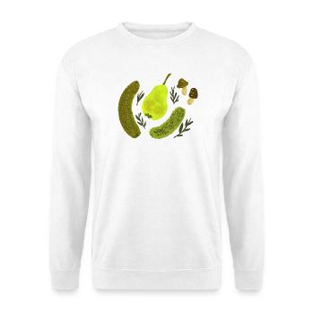Garden Fruits Still Life Collage - Unisex Sweatshirt - white - Front