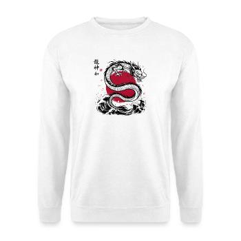 JAPANESE DRAGON - Unisex Pullover - Weiß - Vorne