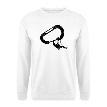 klettern bouldern felsklettern berge Bergsport - Unisex Pullover - Weiß - Vorne