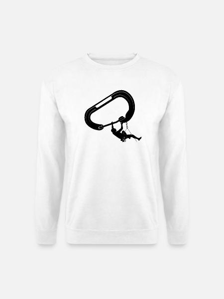 klettern bouldern felsklettern berge Bergsport - Unisex Pullover - Weiß