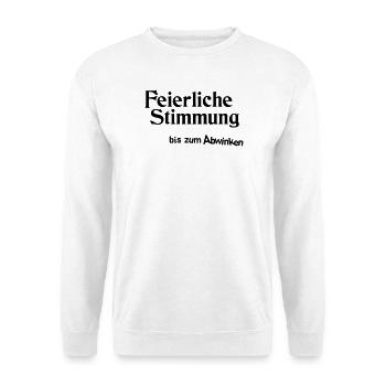 Feierliche Stimmung - Unisex Pullover - Weiß - Vorne