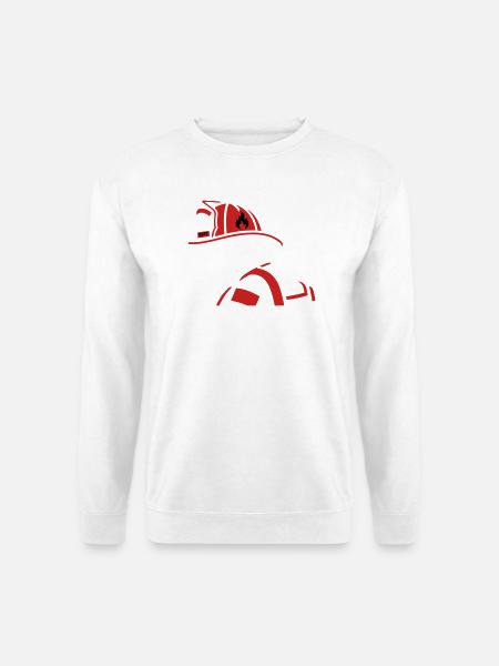 Rettungshund Profil Grafik - Unisex Pullover - Weiß