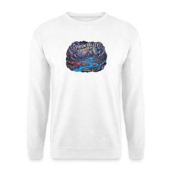 Vallée de Cristal et Flamants de l’Espace - Sweat-shirt Unisexe - blanc - Devant