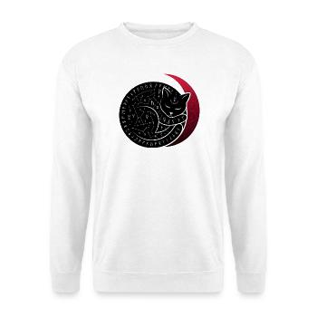 Constellation du Chat Lunaire - Sweat-shirt Unisexe - blanc - Devant