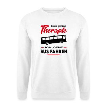 Busfahrer Busfahrerin Reisebusfahrer Beruf - Unisex Pullover - Weiß - Vorne - Alina (178cm) & Michal (187cm)
