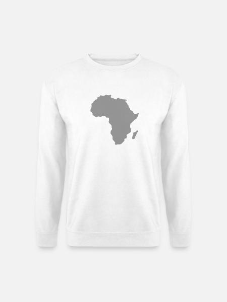 Karte von Afrika - Unisex Pullover - Weiß