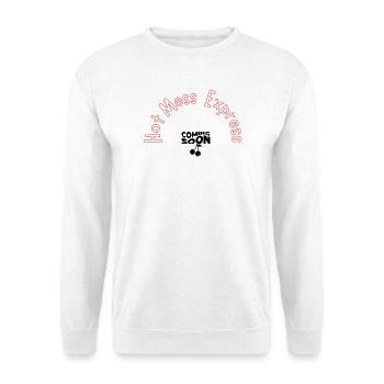 Hot Mess Express - Unisex Pullover - Weiß - Vorne - Alina (178cm) & Michal (187cm)