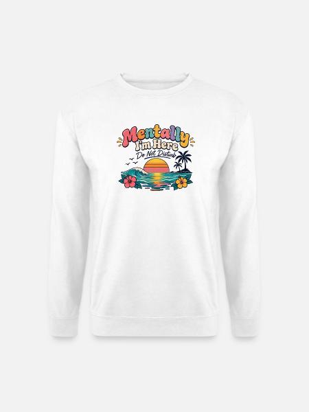 Mentally unavailable - Unisex Pullover - Weiß