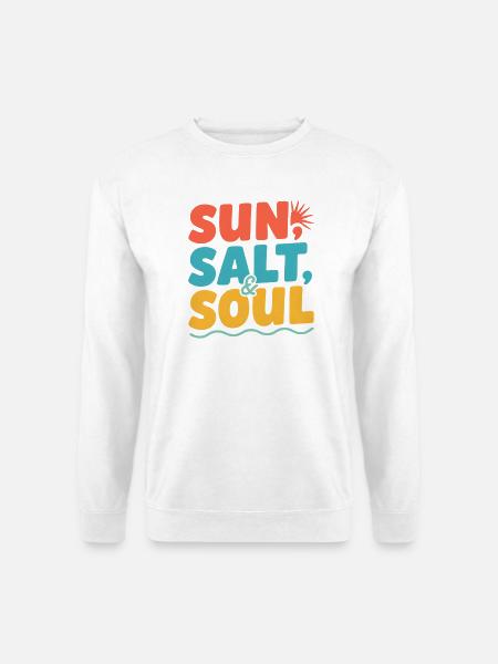 Sonne Salz & Seele - Unisex Pullover - Weiß