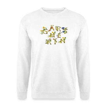 Gärtnerin - Unisex Pullover - Weiß - Vorne - Alina (178cm) & Michal (187cm)