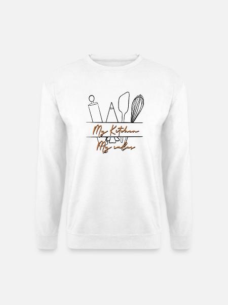 My Kitchen My Rules - Unisex Pullover - Weiß