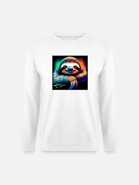 Faultier - Unisex Pullover - Weiß