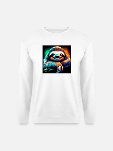 Faultier - Unisex Pullover - Weiß