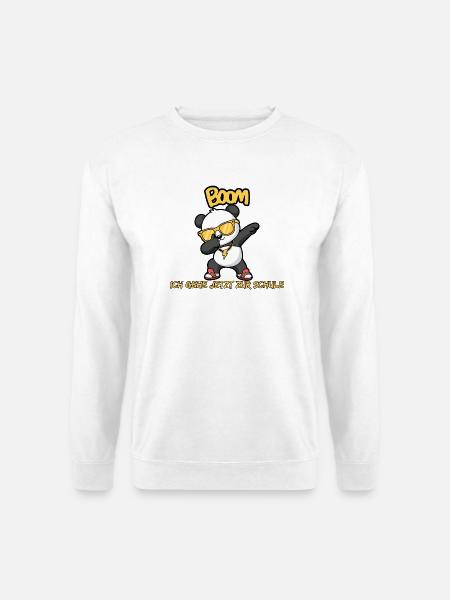 BOOM ICH GEHE JETZT ZUR SCHULE, EINSCHULUNG - Unisex Pullover - Weiß