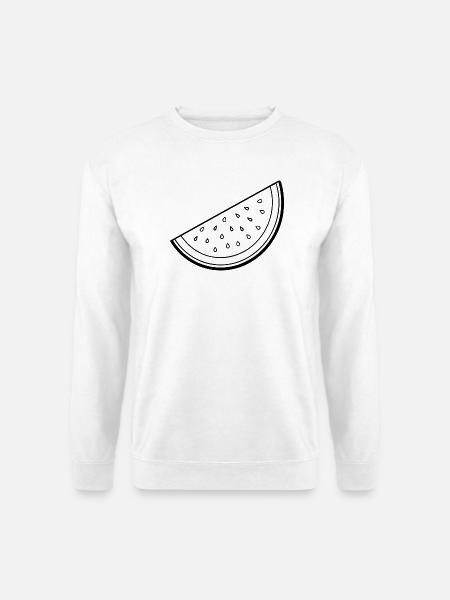 Wassermelonenscheibe - Unisex Pullover - Weiß