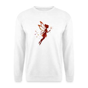 Fee Herbst Herbstfee – Wünsche & Loslassen - Unisex Pullover - Weiß - Vorne - Alina (178cm) & Michal (187cm)